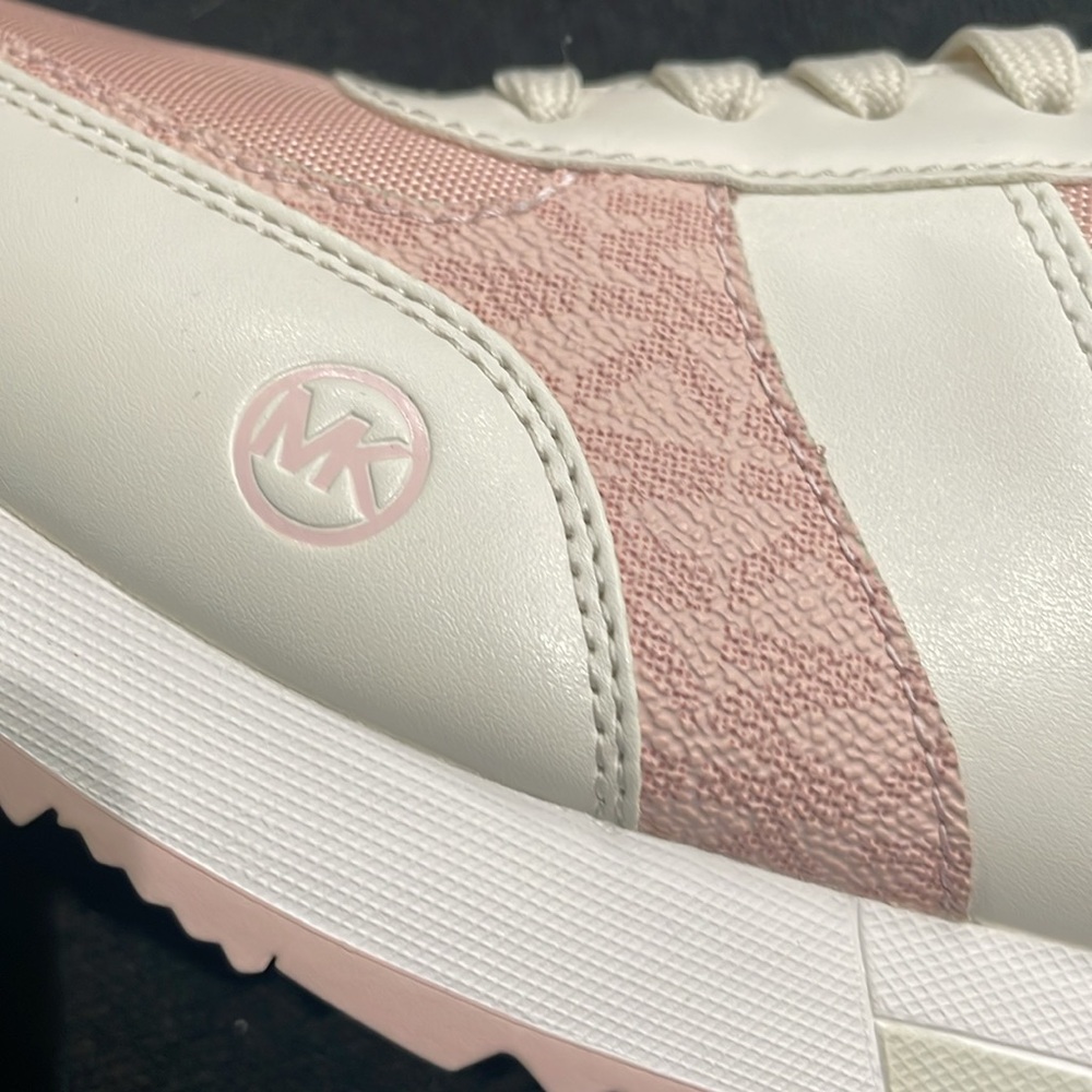 Michael Kors Pink and White Retro Sneakers - Picture 7 of 9